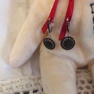 JTV Black Spinel Earrings